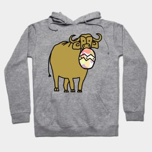 Gold Ox with Large Easter Egg Hoodie